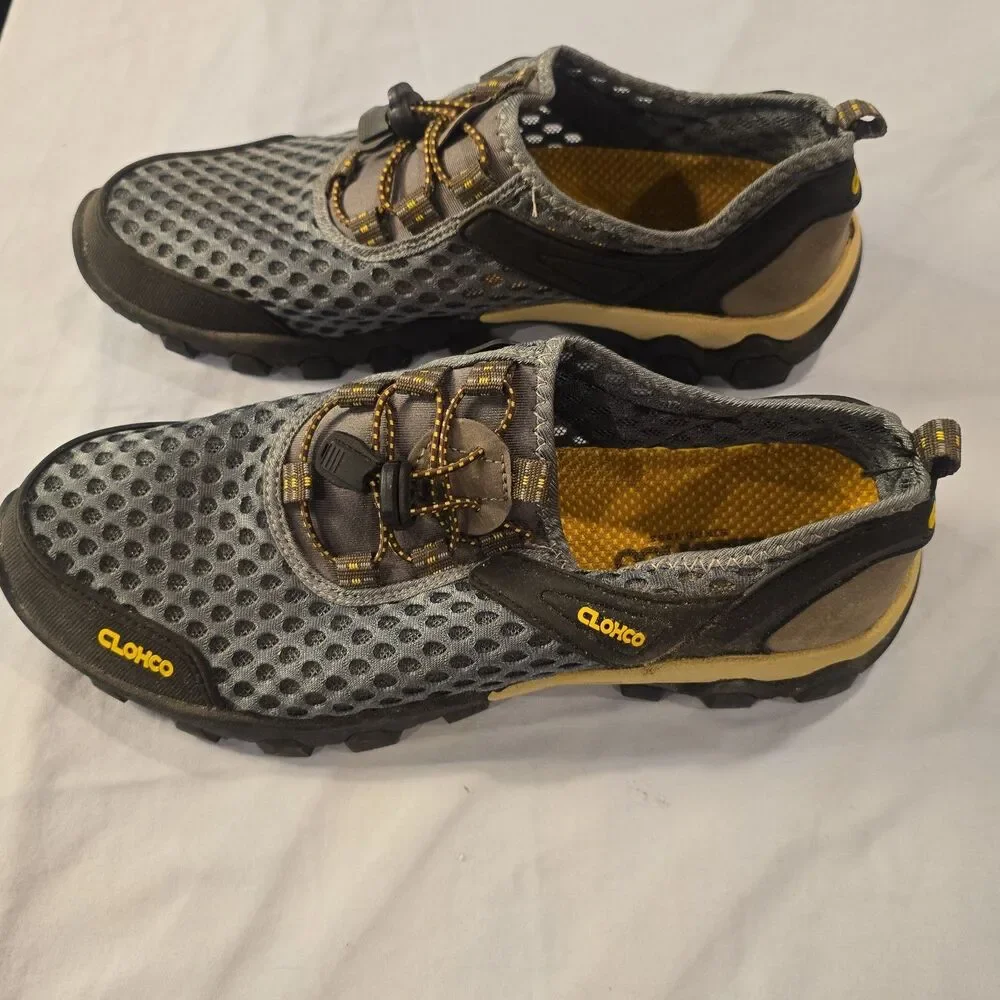 CLOHCO Water Shoes EU 46 US 12 Gray Quick Dry Aqua Beach Hiking Slip On Barefoot